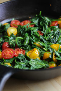 sauteed spinach with tomatoes