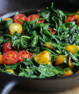 sauteed spinach with tomatoes