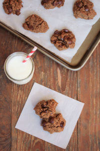 almond butter chocolate chip cookies