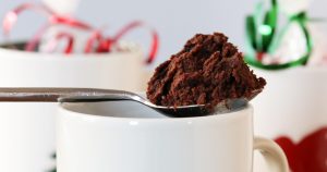 mug brownies made even easier: the dry ingredients are assembled into a mix so you just need to add butter and water – 2 minutes flat to a warm brownie. get the easy, egg-free recipe now!