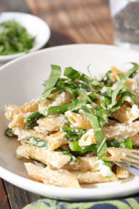 asparagus ricotta pasta
