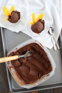 this spicy chocolate truffle sorbet is intensely chocolaty and smooth. if you normally pass on chocolate ice cream, try this sorbet.