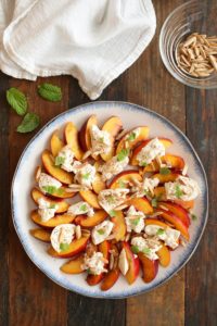 this burrata and nectarine salad is simply yet flavorful, with just 5 ingredients, including 1 which may surprise you. perfect for summer.