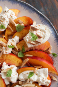 this burrata and nectarine salad is simply yet flavorful, with just 5 ingredients, including 1 which may surprise you. perfect for summer.