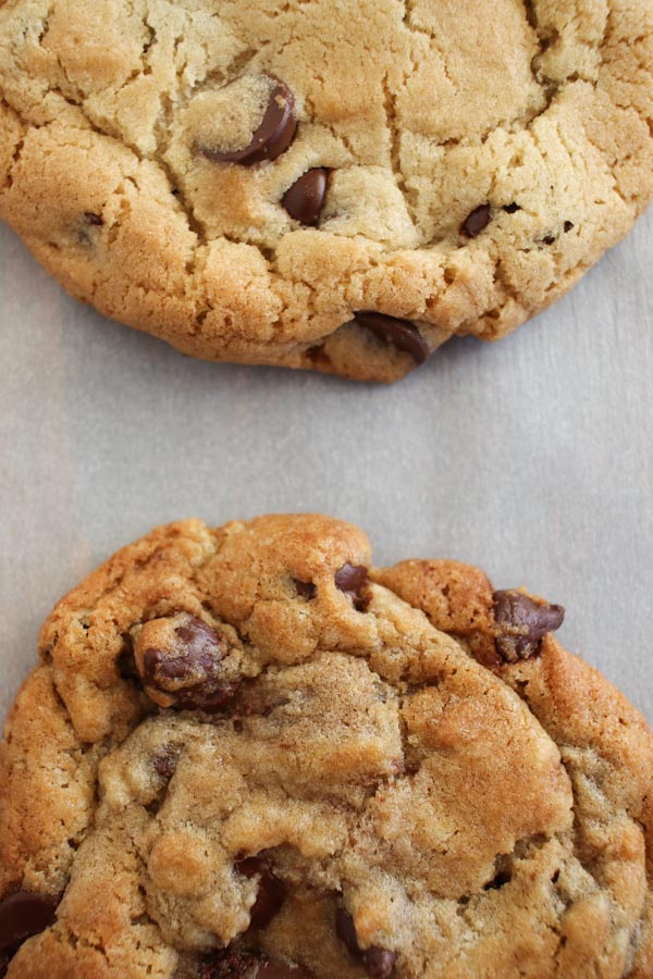 chocolate chip cookies, perfected. a relatively un-fussy recipe that yields amazing cookies, whether you rest the dough or not.