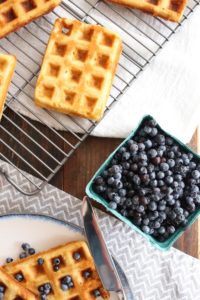 these crispy lazy waffles have an amazingly crisp exterior and a light interior without a mixer or overnight rise.