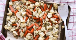 these roasted vegetables are easy and adaptable. they take less than 30 minutes to cook and work with any vegetables and spices/herbs.
