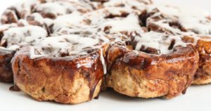 chai-spiced apple cinnamon rolls are quick (no yeast, no rising) and have a cozy blend of spices plus apples for the ultimate comforting cinnamon roll.