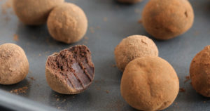 these easy 4 ingredient ginger chocolate truffles are a great gift or simple, make ahead dessert for your holiday table. easy to double the recipe.