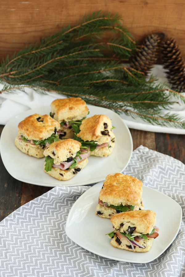 fig biscuit sandwiches with ham are a quick and simple way to use up leftover holiday ham and they’re equally delicious with sliced deli ham.