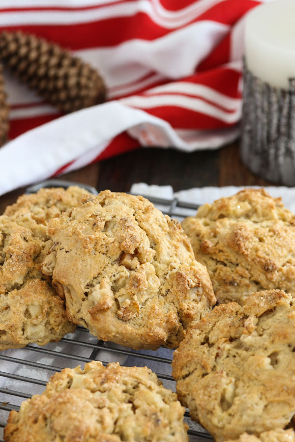 these cozy pear cardamom scones are delicious, moist, and packed with flavor, despite having almost no added sugar. they also freeze well.