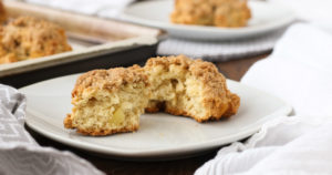 ginger crumble scones have a sweet and spicy kick from ginger and a delicious crumble topping that makes them irresistible!