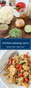chicken panang curry is easy and delicious – chicken and vegetables combine with curry paste and coconut milk for a quick and yummy dinner.