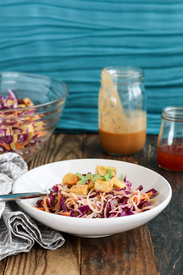 fresh vegetable spring roll noodle bowls take all the delicious flavors and crunchy texture of a spring roll and put them in an easier to make and eat noodle bowl!