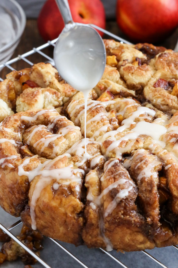 nectarine cardamom cinnamon rolls are a delicious, summery twist on standard cinnamon rolls. they're worth turning the oven on for, even in the summer!