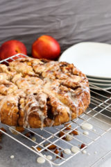 nectarine cardamom cinnamon rolls are a delicious, summery twist on standard cinnamon rolls. they're worth turning the oven on for, even in the summer!