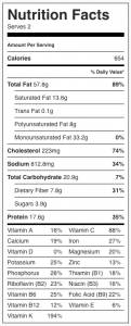 spinach salad with bacon and hard boiled eggs nutrition facts