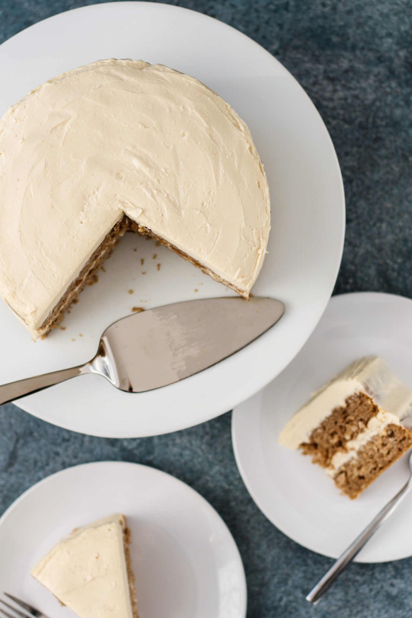 spiced parsnip cake with ginger maple cream cheese frosting | tasty seasons